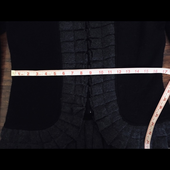 A. Gianetti Boiled Wool Sweater Size M Black - Picture 4 of 7